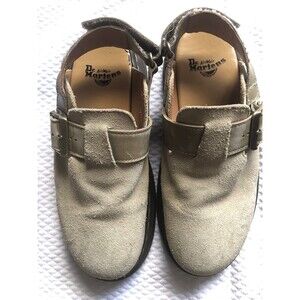 Dr. Martens Jorge II Nubuck Savannah Tan Leather 6 Clog